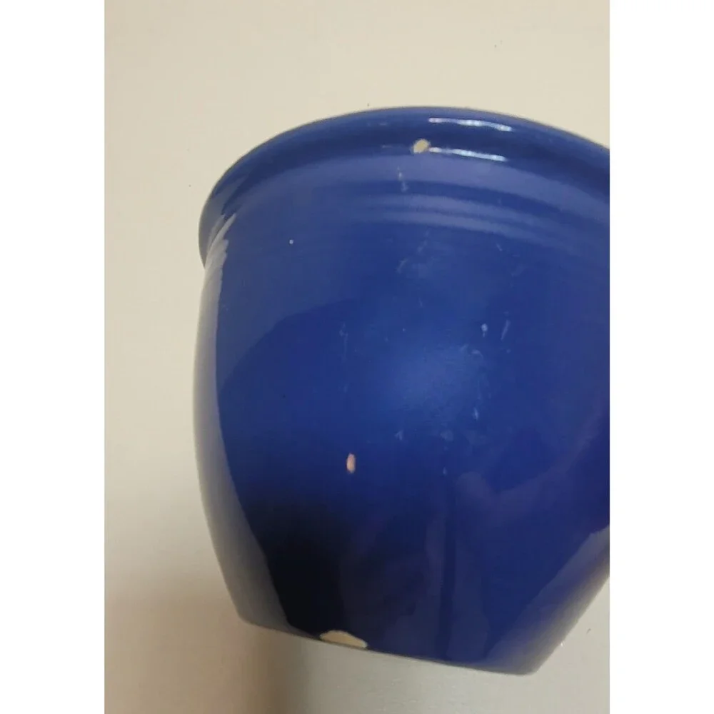 VINTAGE Fiesta Ware BLUE #1 Nesting Mixing Bowl Fiestaware - -small chip